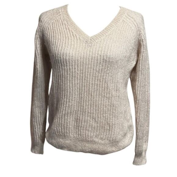 Comptoir Des Cotonniers Sweaters - Comptoir des Cotonniers Mohair Blend Cream with Subtle Shimmer Sweater US XXS